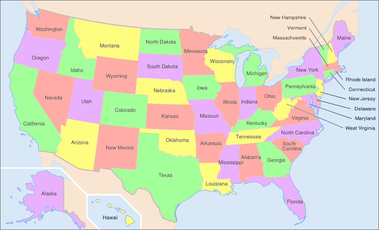 amerikanska delstater karta Swing states – läromedel i samhällskunskap åk 8,9