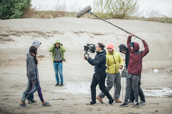 Foto av en filminspelning. 6412 Ro rliga bilder